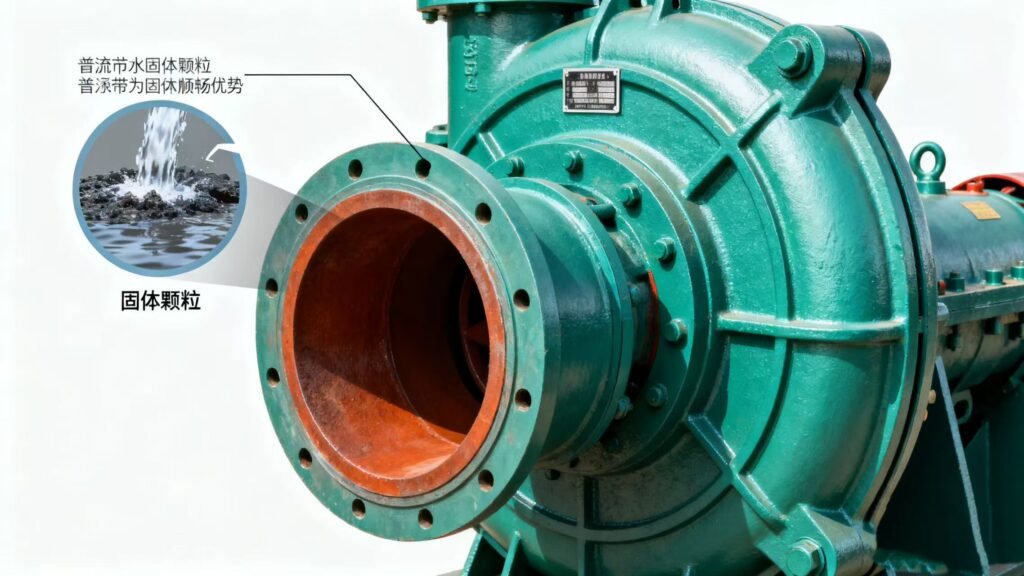 Slurry pumps feature large-diameter inlet and outlet designs